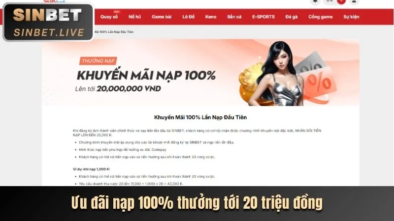 Thưởng nạp lại hàng ngày acb8 nổ hũ